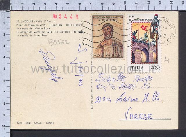 Collezionismo di storia postale buste viaggiate affrancatura tariffe postali degli anni 1980-89